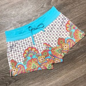 Athleta Size Small Floral/Paisley Swim Shorts